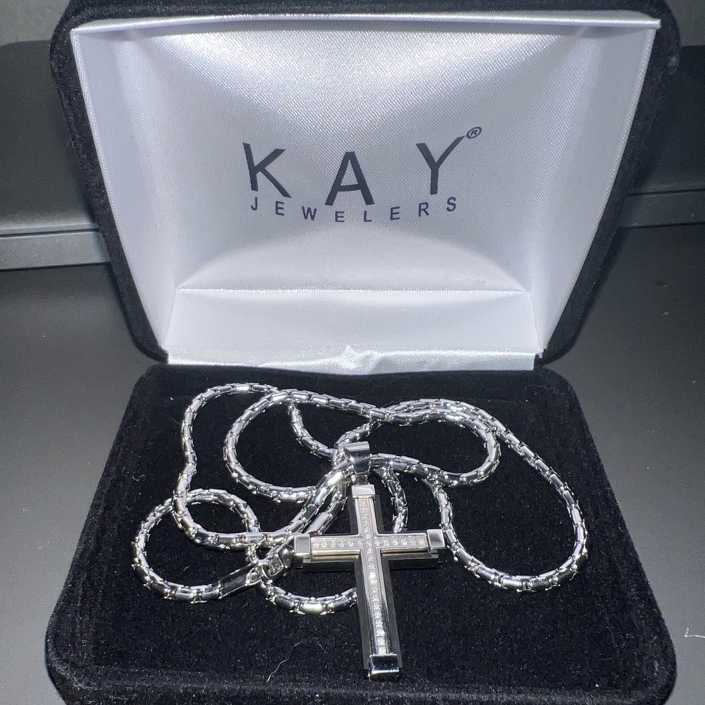 Cross Silver chain